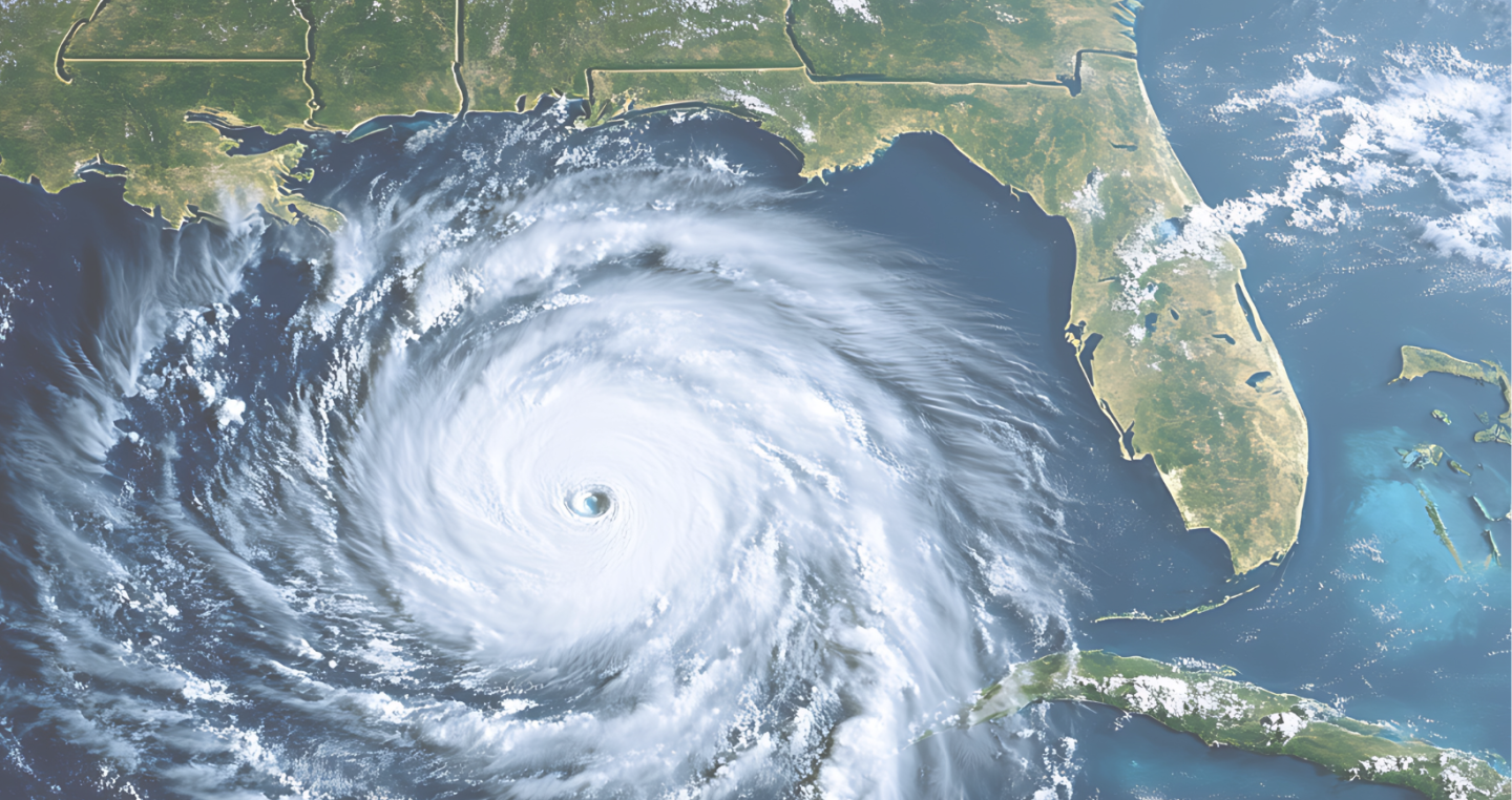 Satellite image of Hurricane