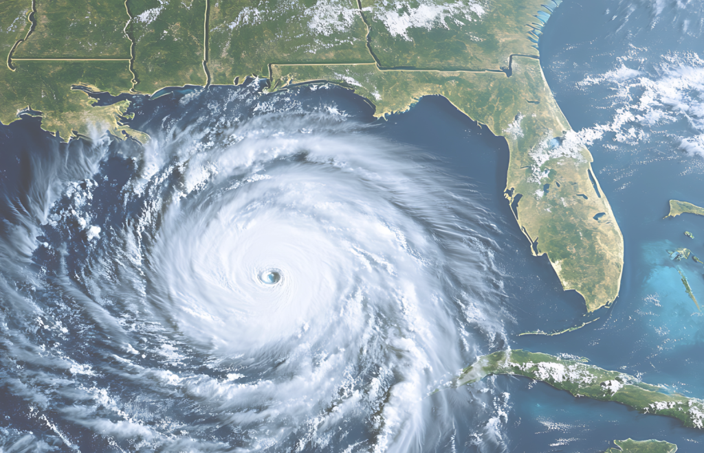 Satellite image of Hurricane